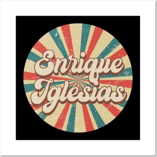 Circle Design Enrique Proud Name Birthday 70s 80s 90s Styles Posters and Art